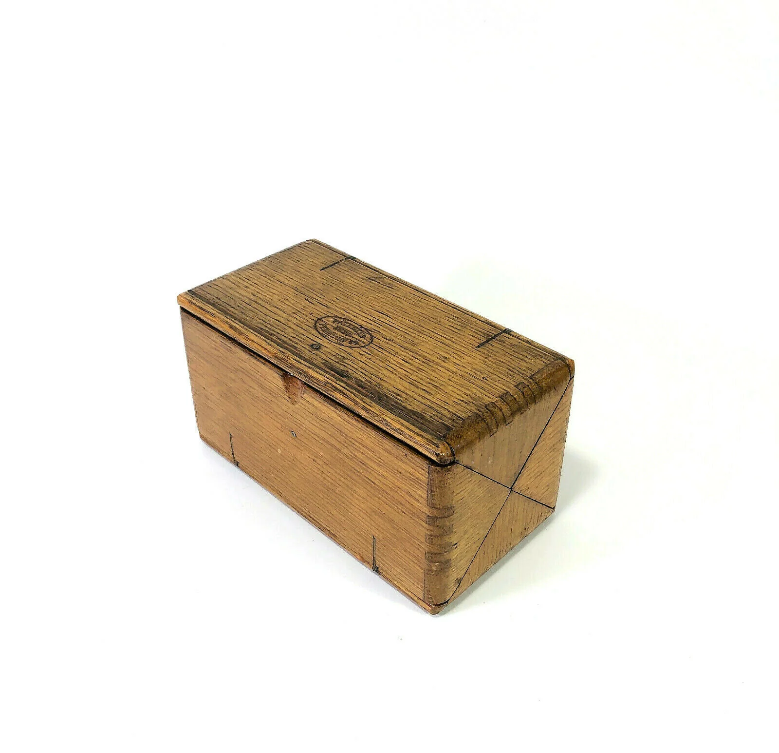 1889 Singer Sewing Machine Model 15 Oak Puzzle Box AS IS for Project No Attachments