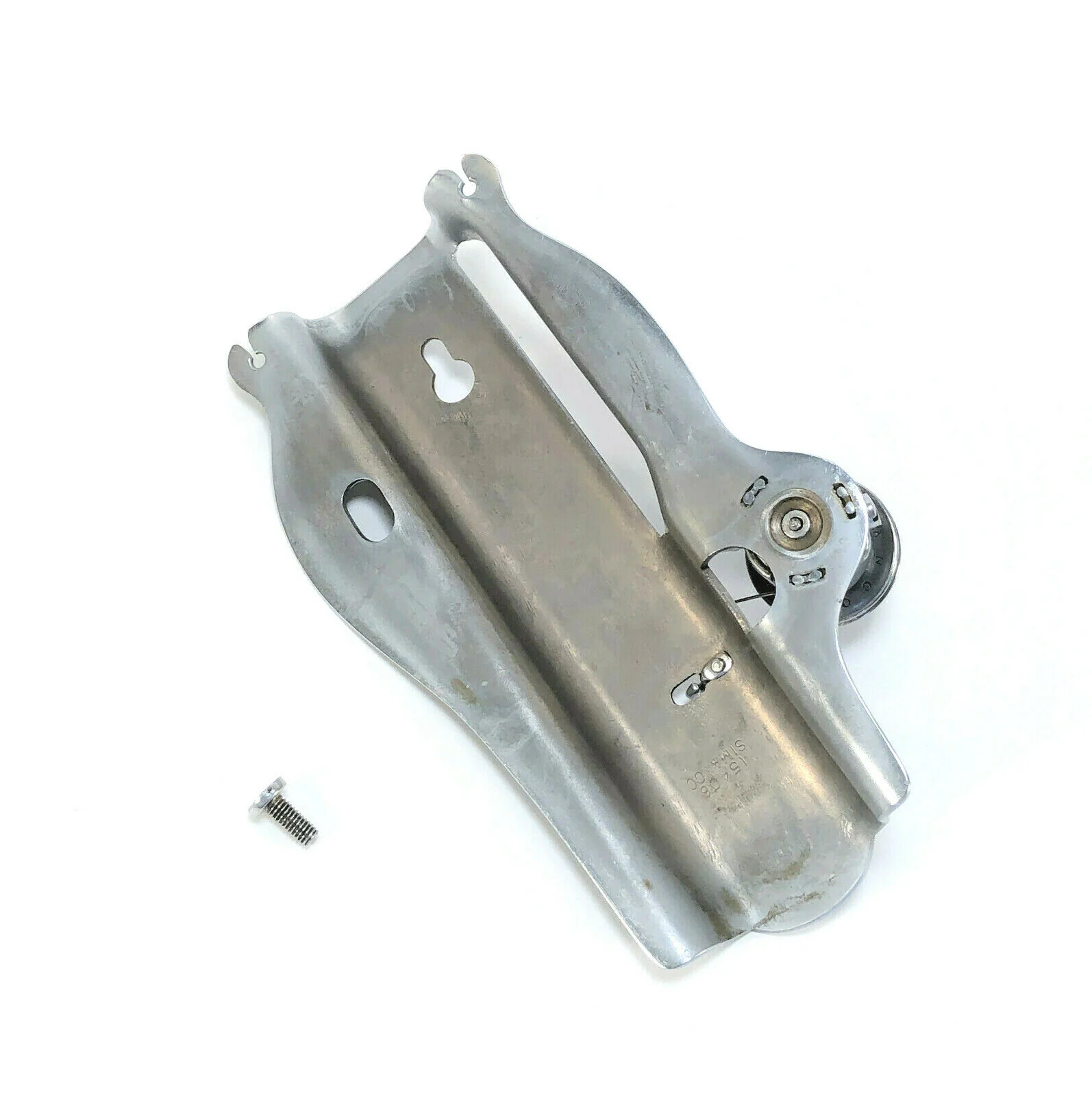 Early Singer 15 Sewing Machine Floral Face Plate and Tension Assembly in Nickel Simanco 15406 - Image 4