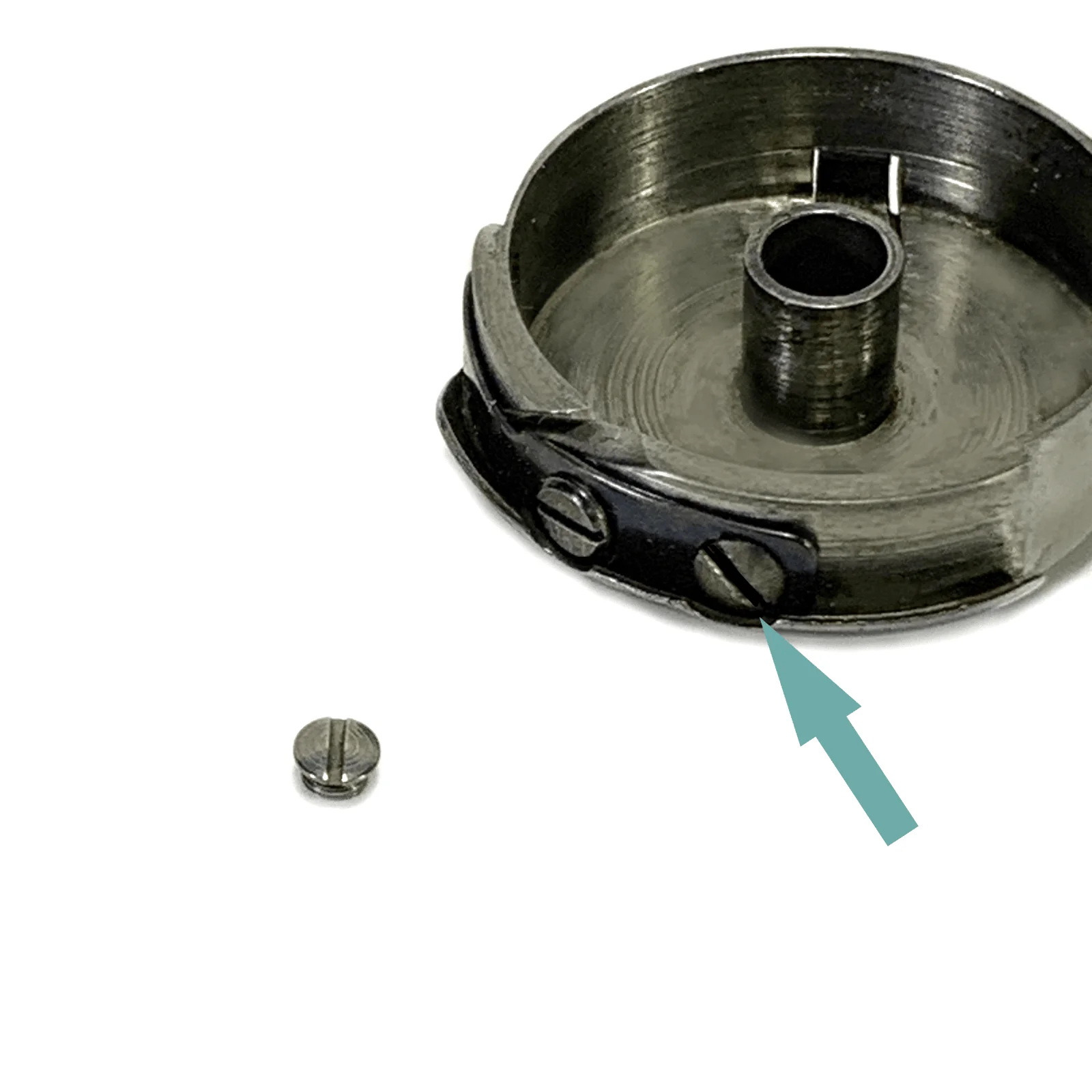 New Tension Spring Mounting SCREW for Singer 301 221 222K Featherweight Bobbin Case 200592