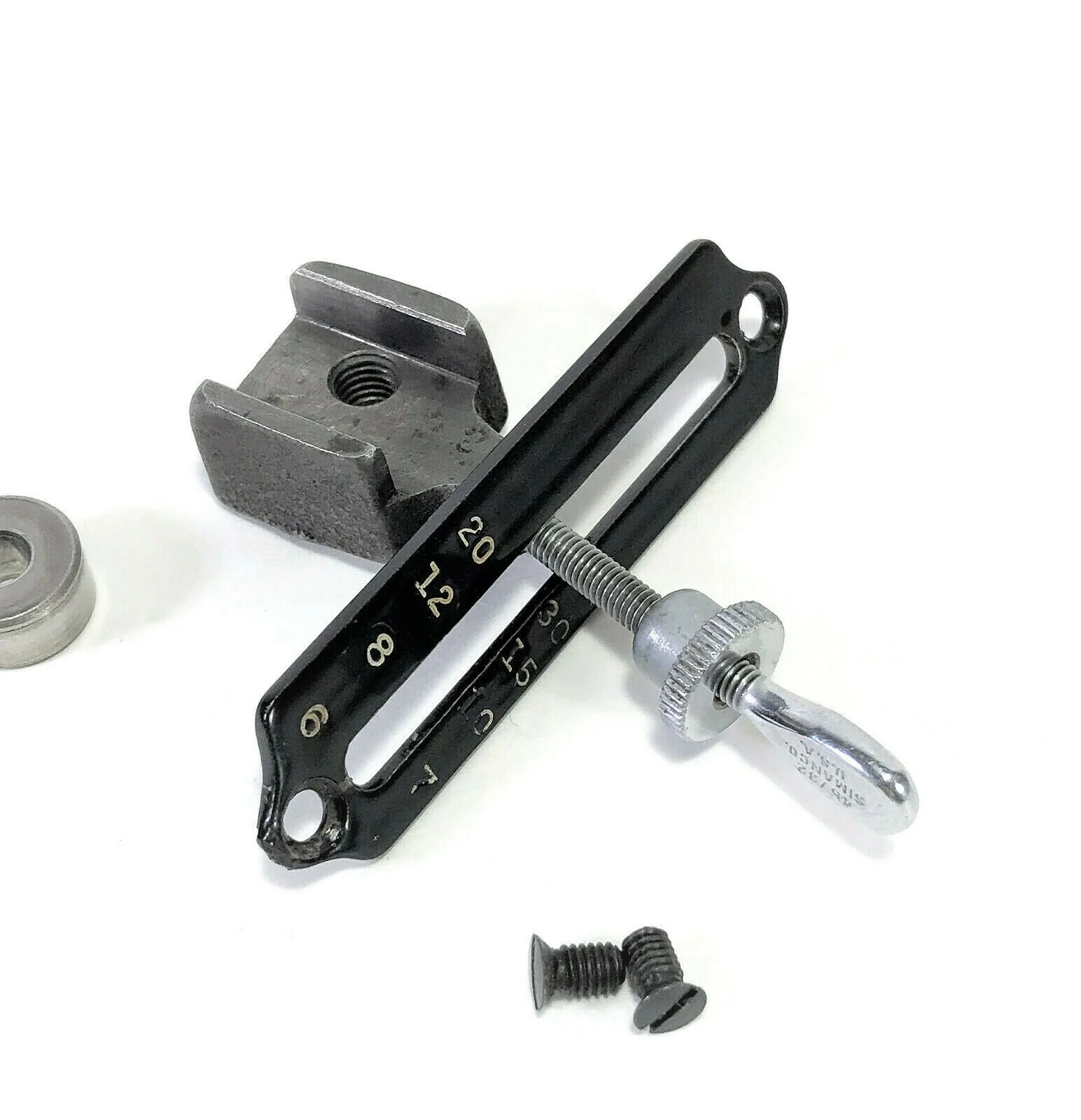 Rare Singer 221 Featherweight Sewing Machine Blackside Stitch Length Regulator Assembly