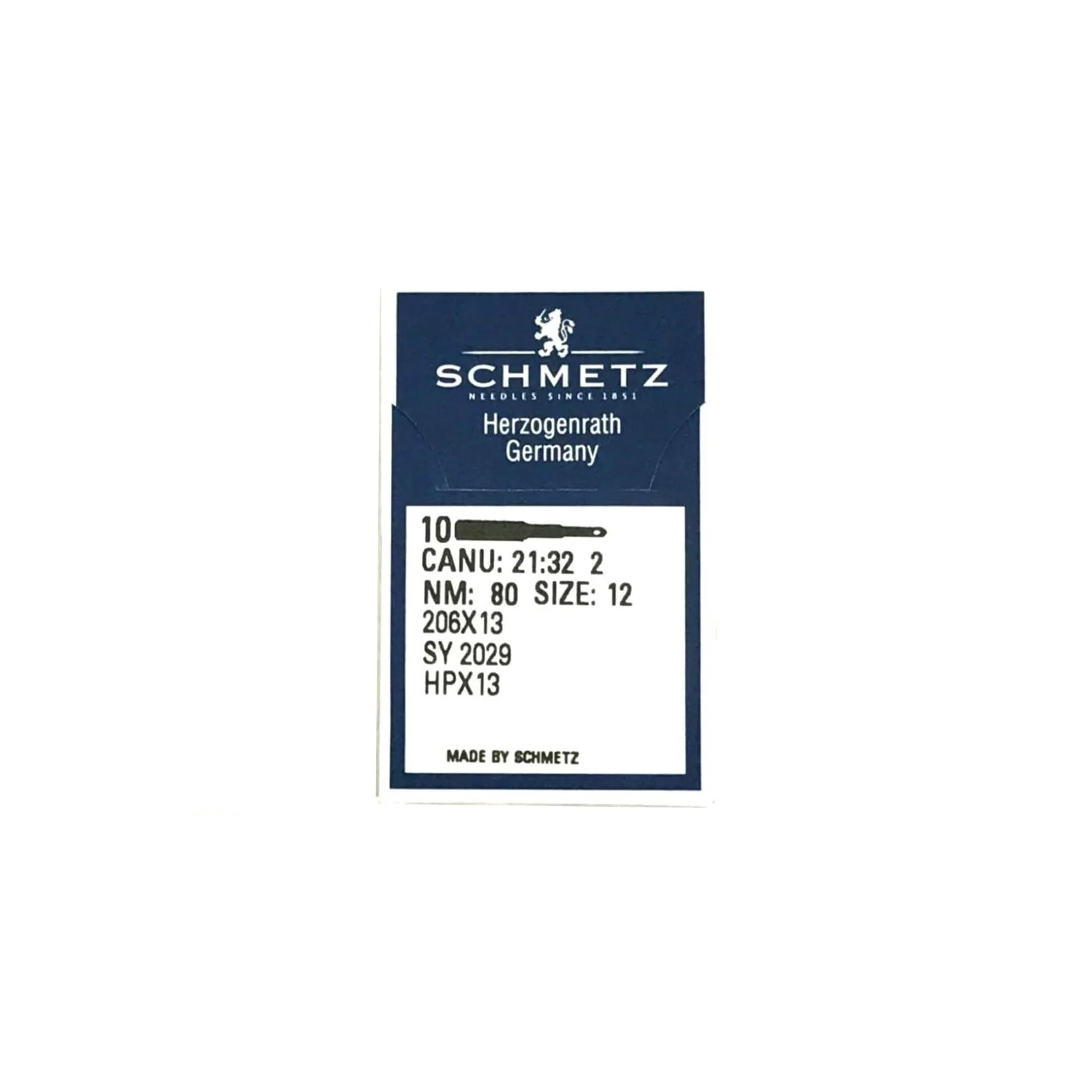 Schmetz 206x13 Sewing Machine Needles for Singer 206 306 319 320 10 Pack - Image 2