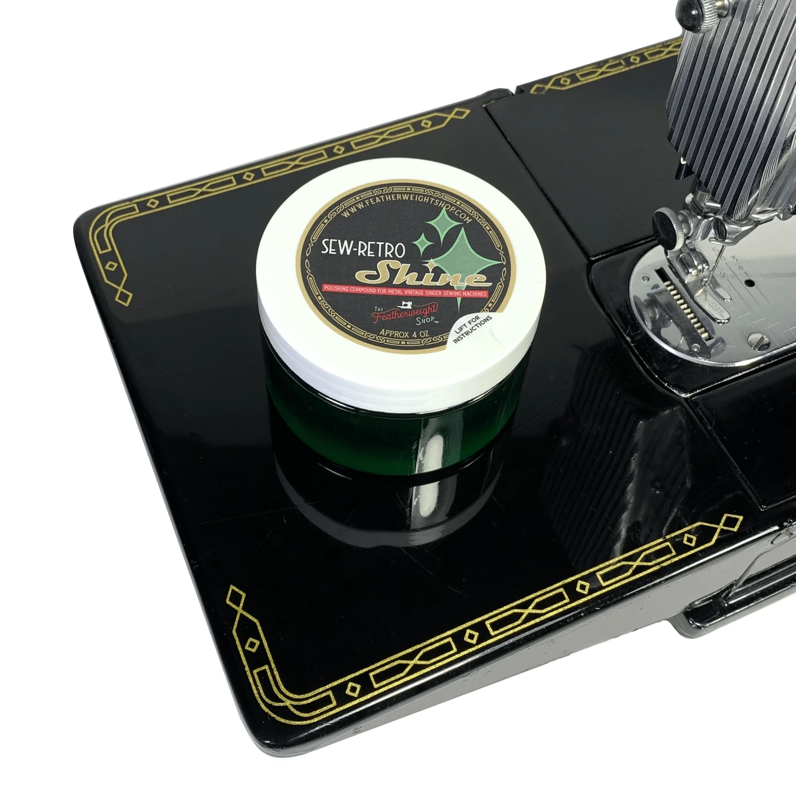 Sew-Retro Shine 4 oz Wax Polish for Vintage Sewing Machines