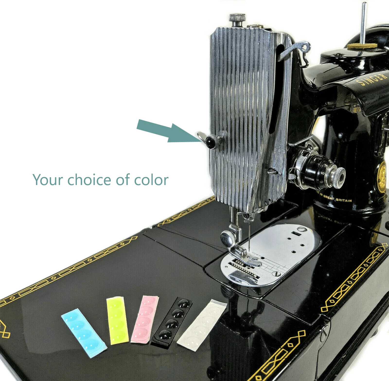 Silicone Bumpers for Singer Featherweight Face Plate Screw Protect Your Paint!