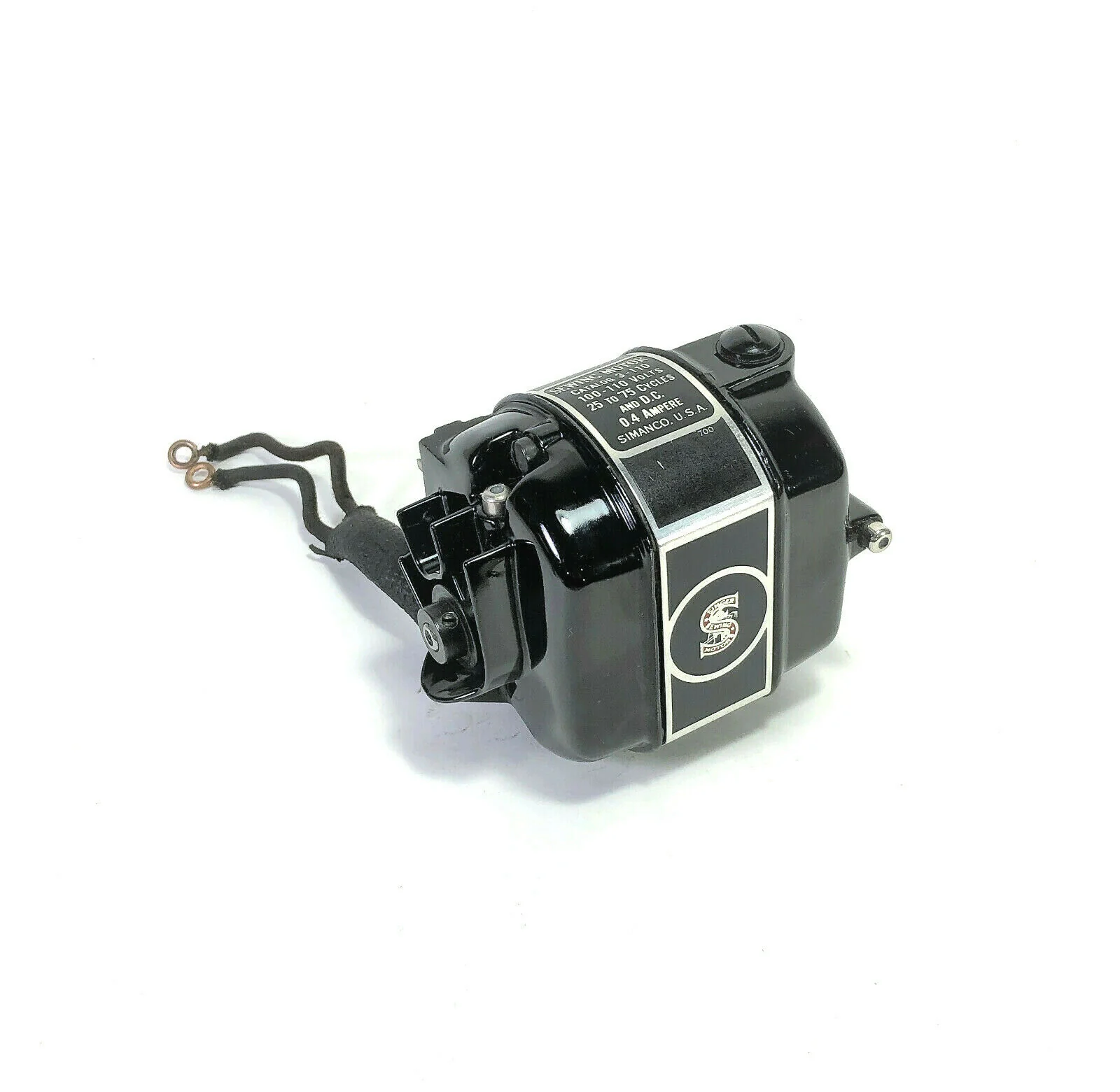 Singer 221 Featherweight Sewing Machine Motor Vintage Original Simanco USA CAT 3-110