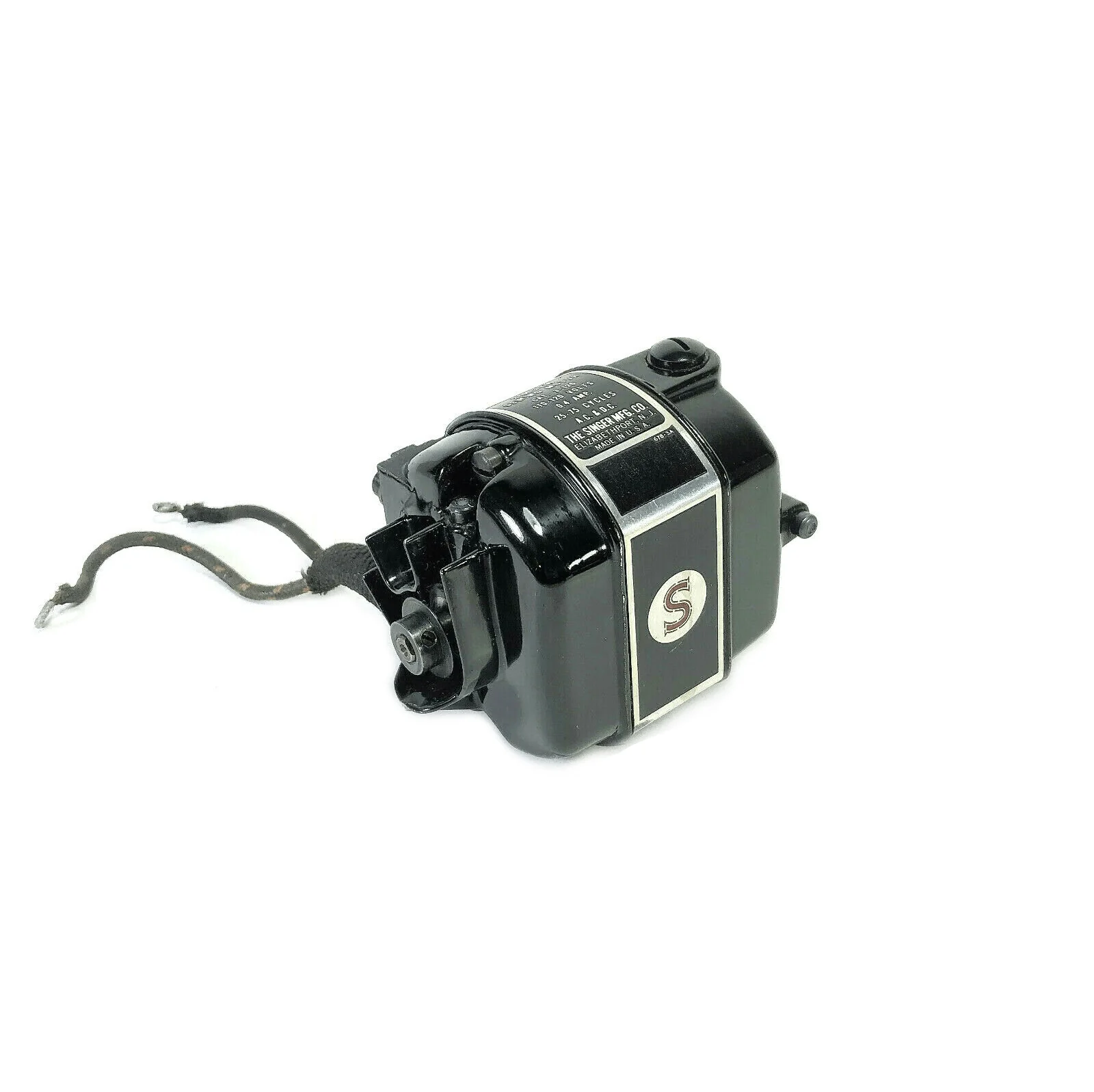 Singer 221 222K Featherweight Sewing Machine Motor Vintage Original Simanco USA CAT 3-120