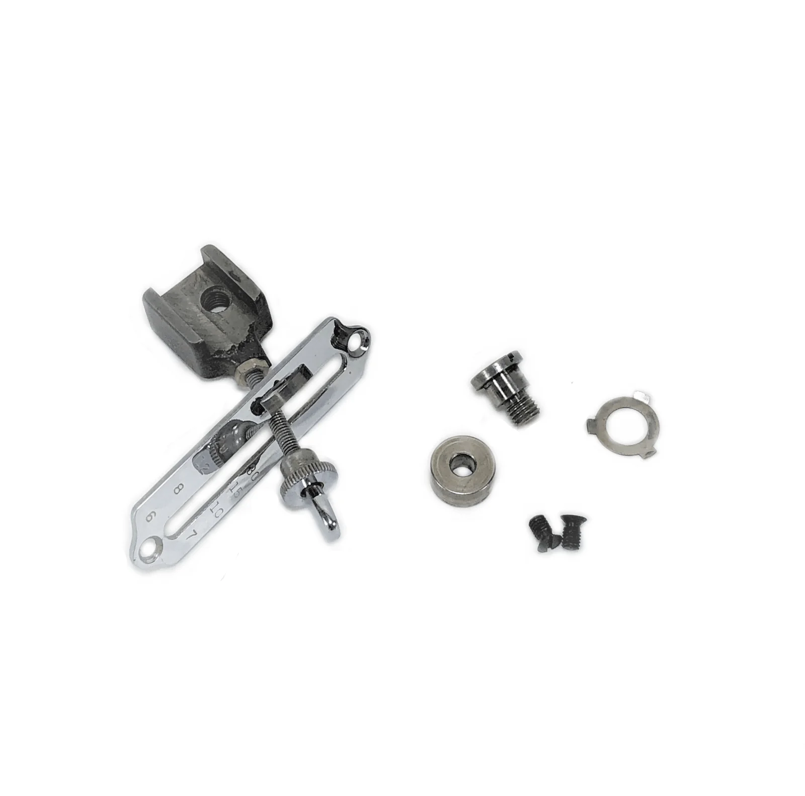 Singer 221 Featherweight Sewing Machine Stitch Length Regulator Assembly w Chrome Plate