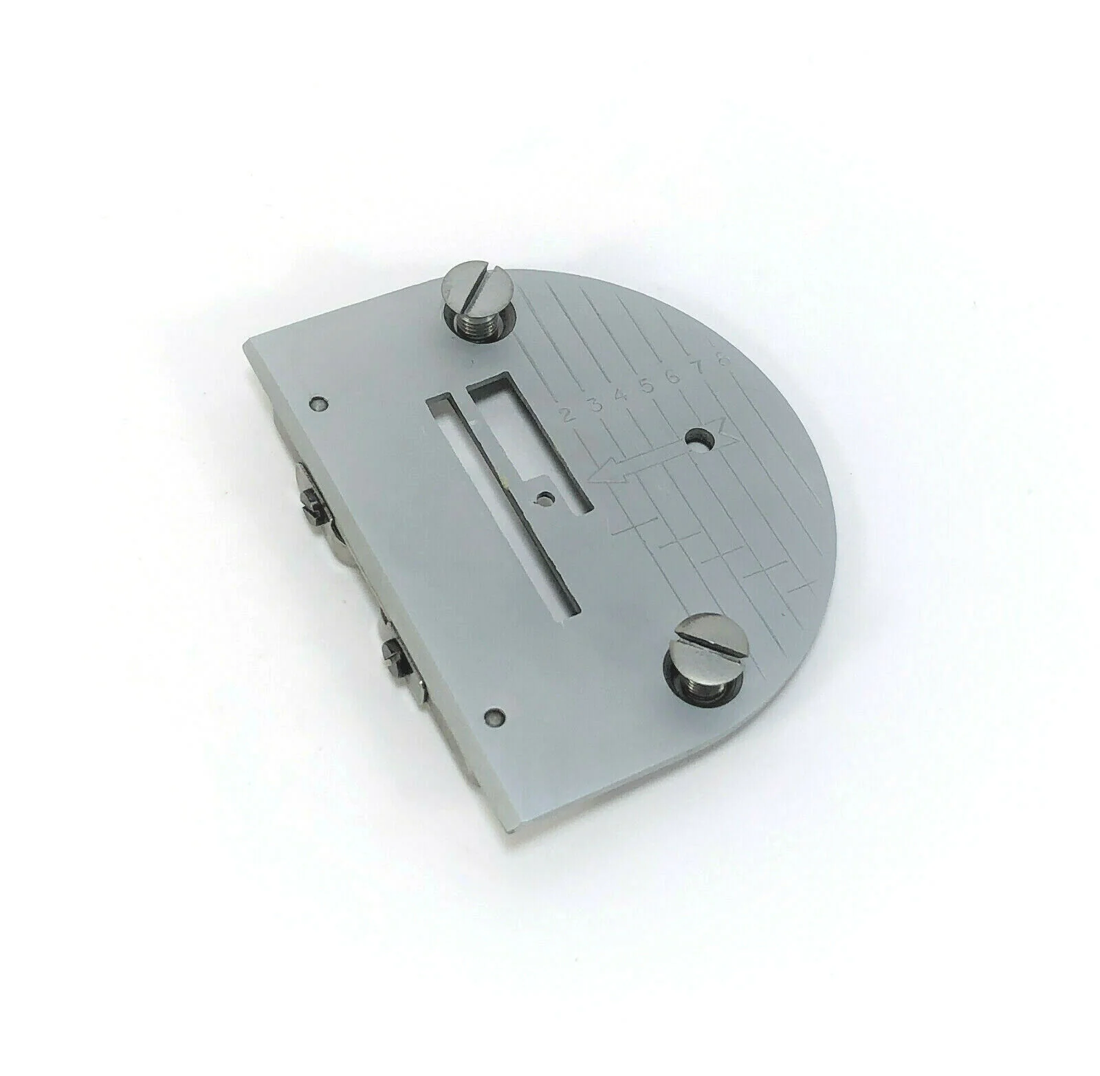 Singer 221 Featherweight Sewing Machine Satin Graduated Throat Needle Plate Simanco 45940 White 221K