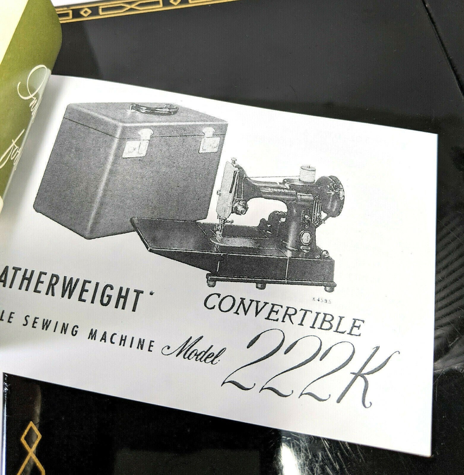 NEW Singer 222K Featherweight Sewing Machine Instruction Manual - Image 2