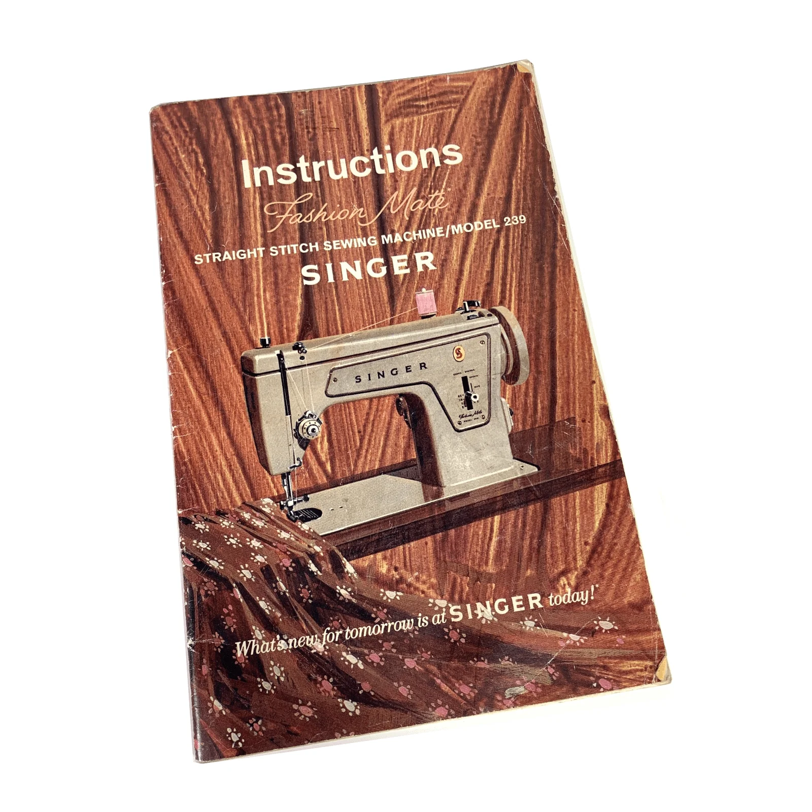Singer 239 Fashion Mate Sewing Machine Instruction Manual Original 1968