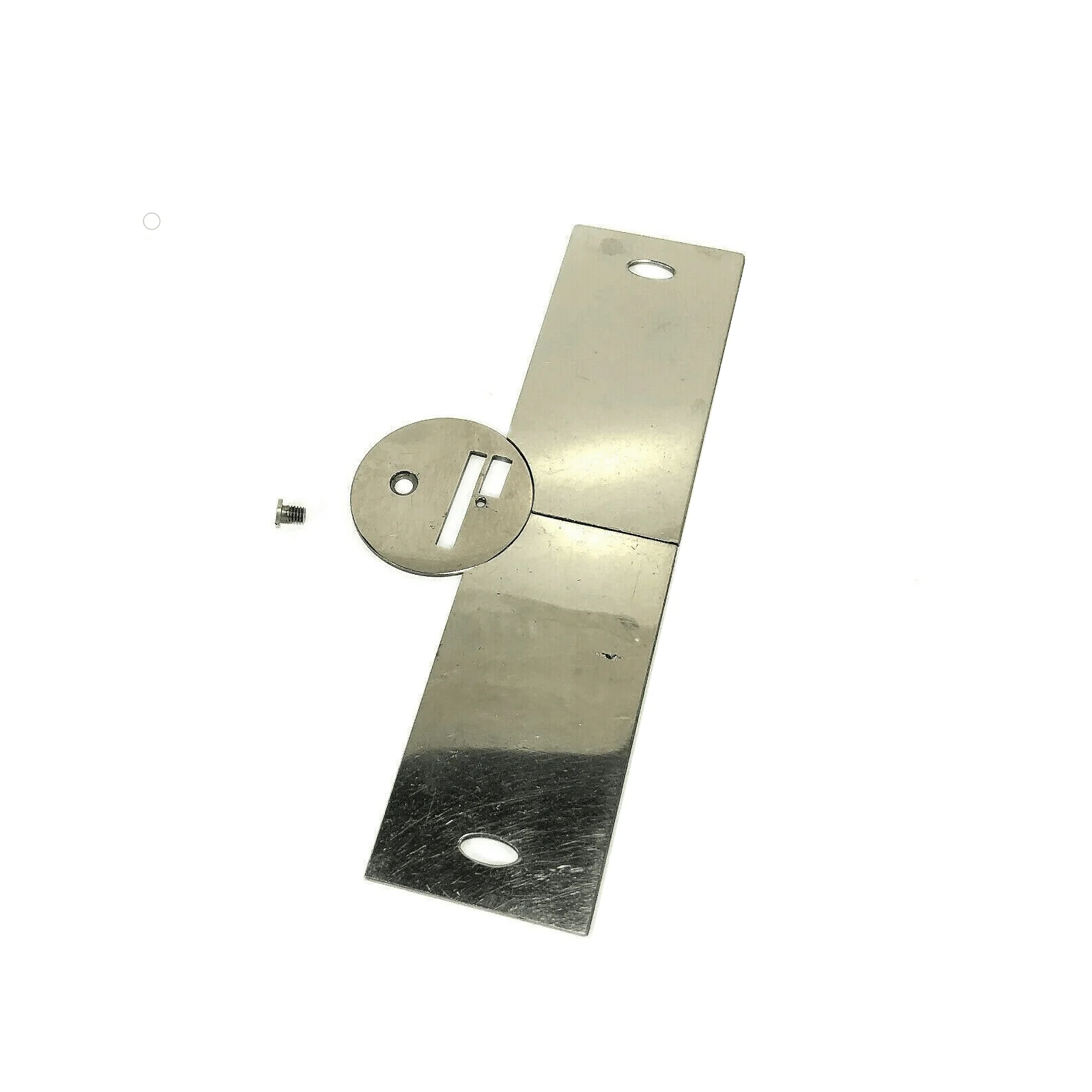 Singer 28 128 Sewing Machine Front Rear Slide Throat Plate Set in Nickel Simanco 54513 54512 8240