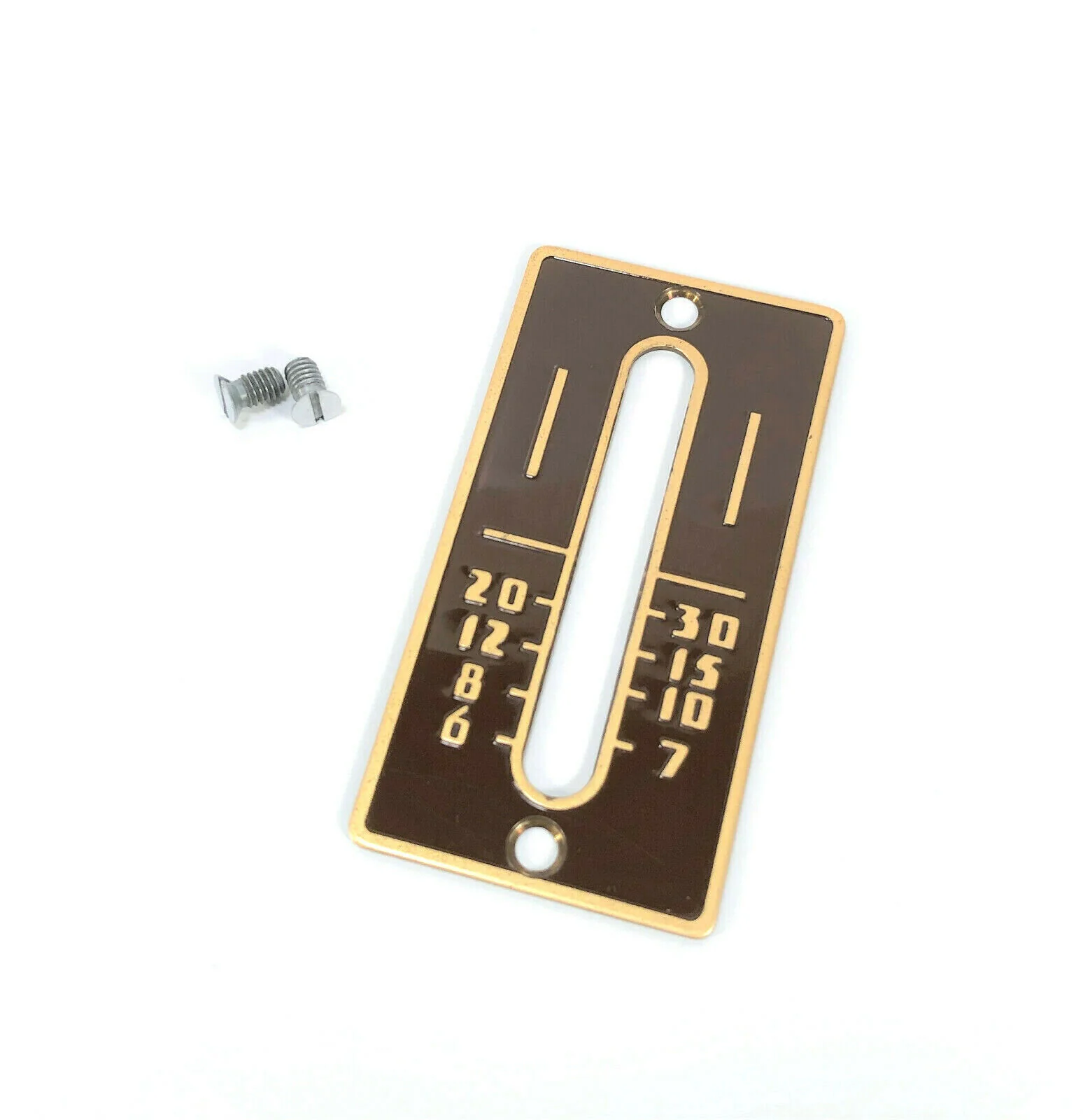 Singer 301 301A Sewing Machine Stitch Length Regulator Lever Cover Plate in Brown LBOW