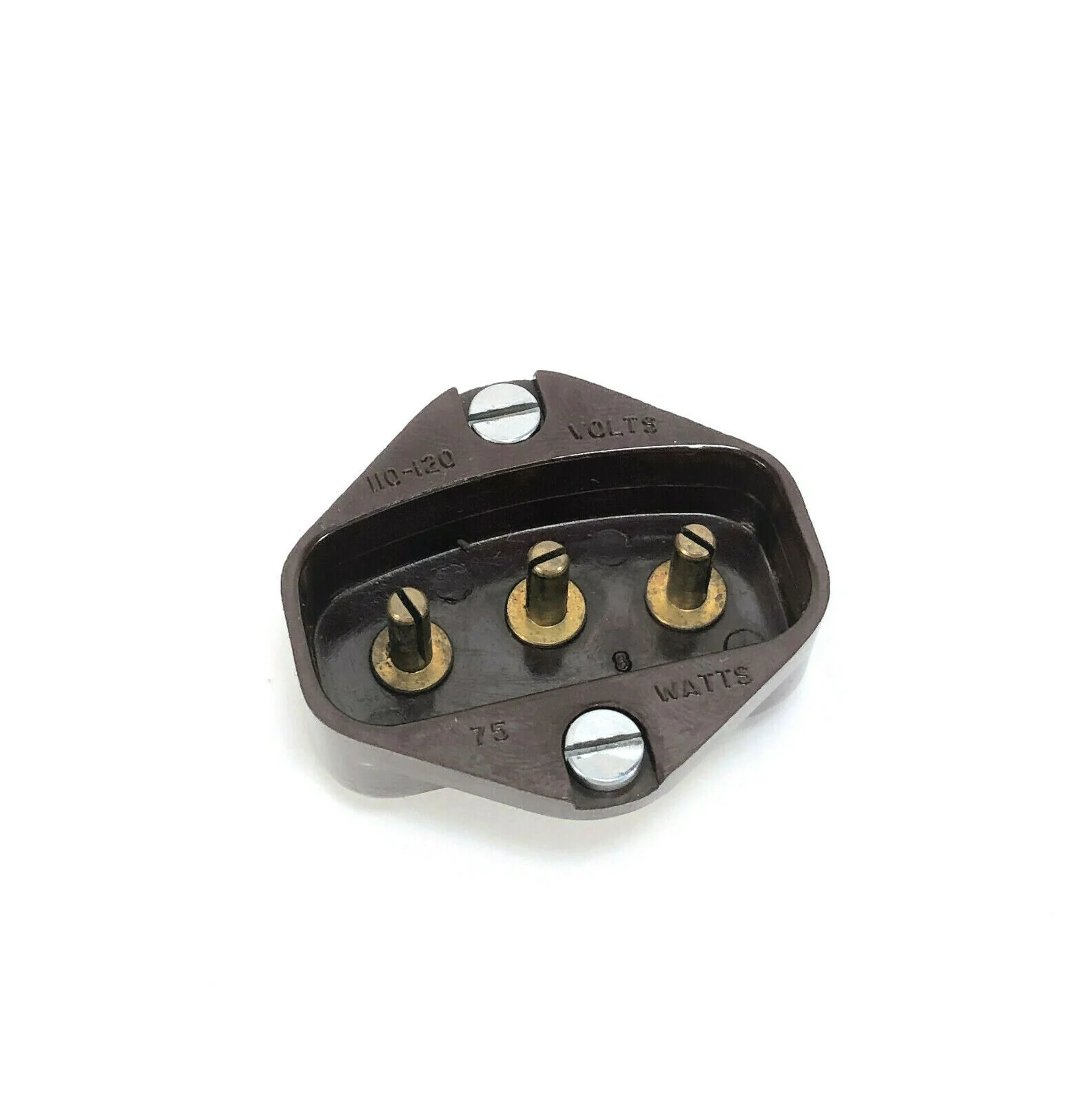 Singer 301 301A Sewing Machine Terminal 3 Prong Plug Power Connector LBOW Brown