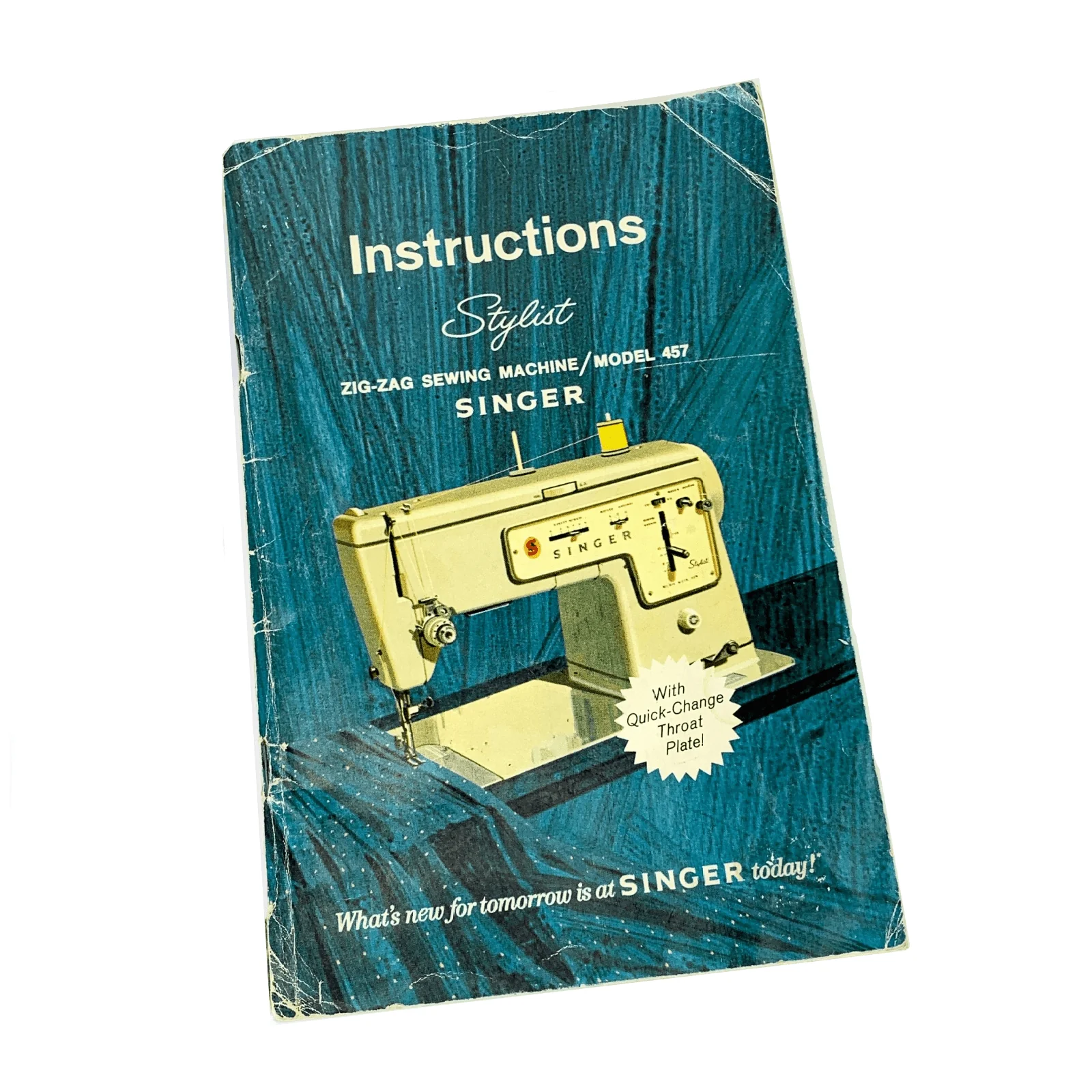 Singer 457 Stylist Sewing Machine Instruction Manual Vintage Original 1969