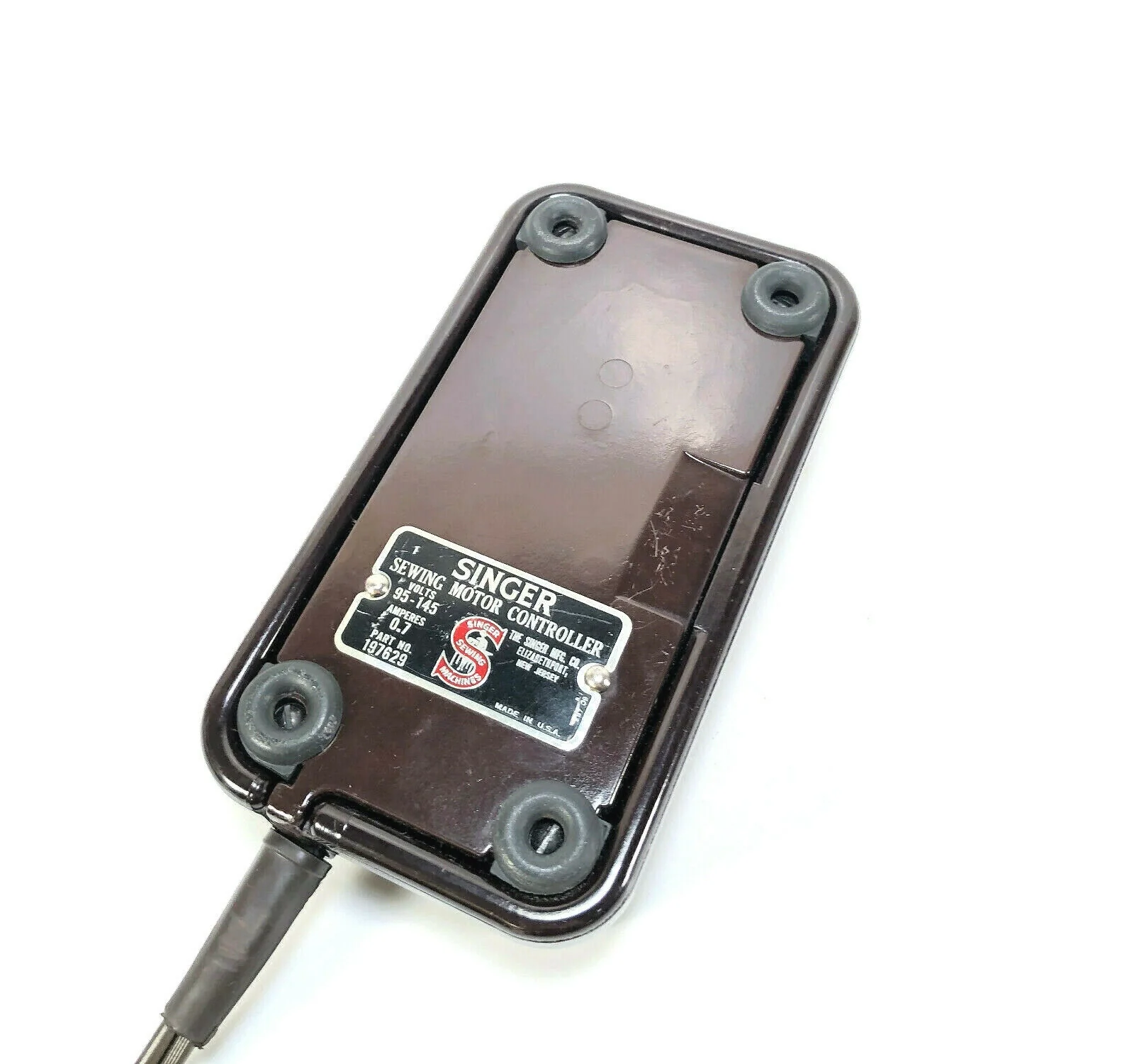 Singer 500 503 Rocketeer Sewing Machine Bakelite Foot Pedal Controller Simanco 197629 - Image 3