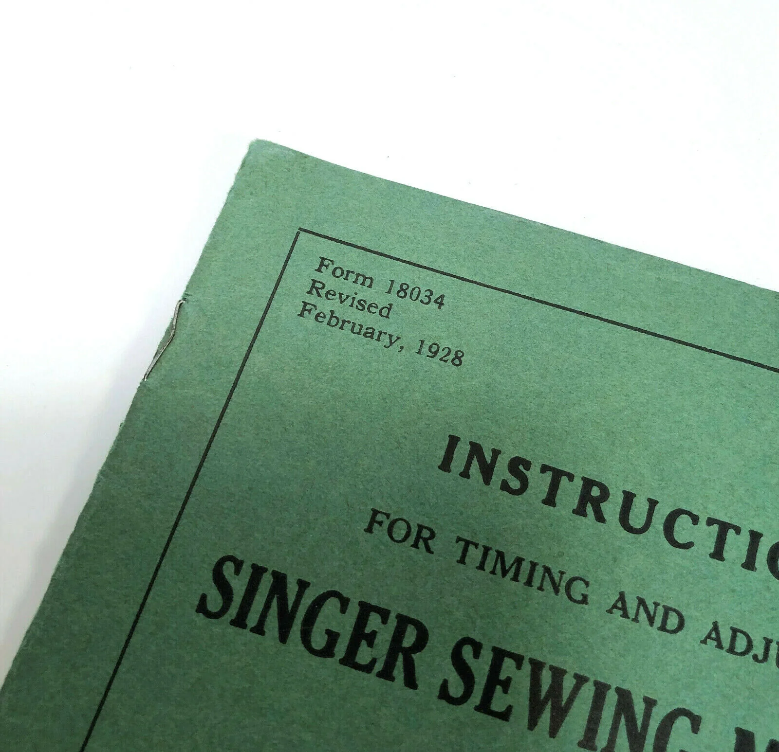 Singer 66 Sewing Machine Timing and Adjusting Adjusters Instruction Manual Vintage Original - Image 2