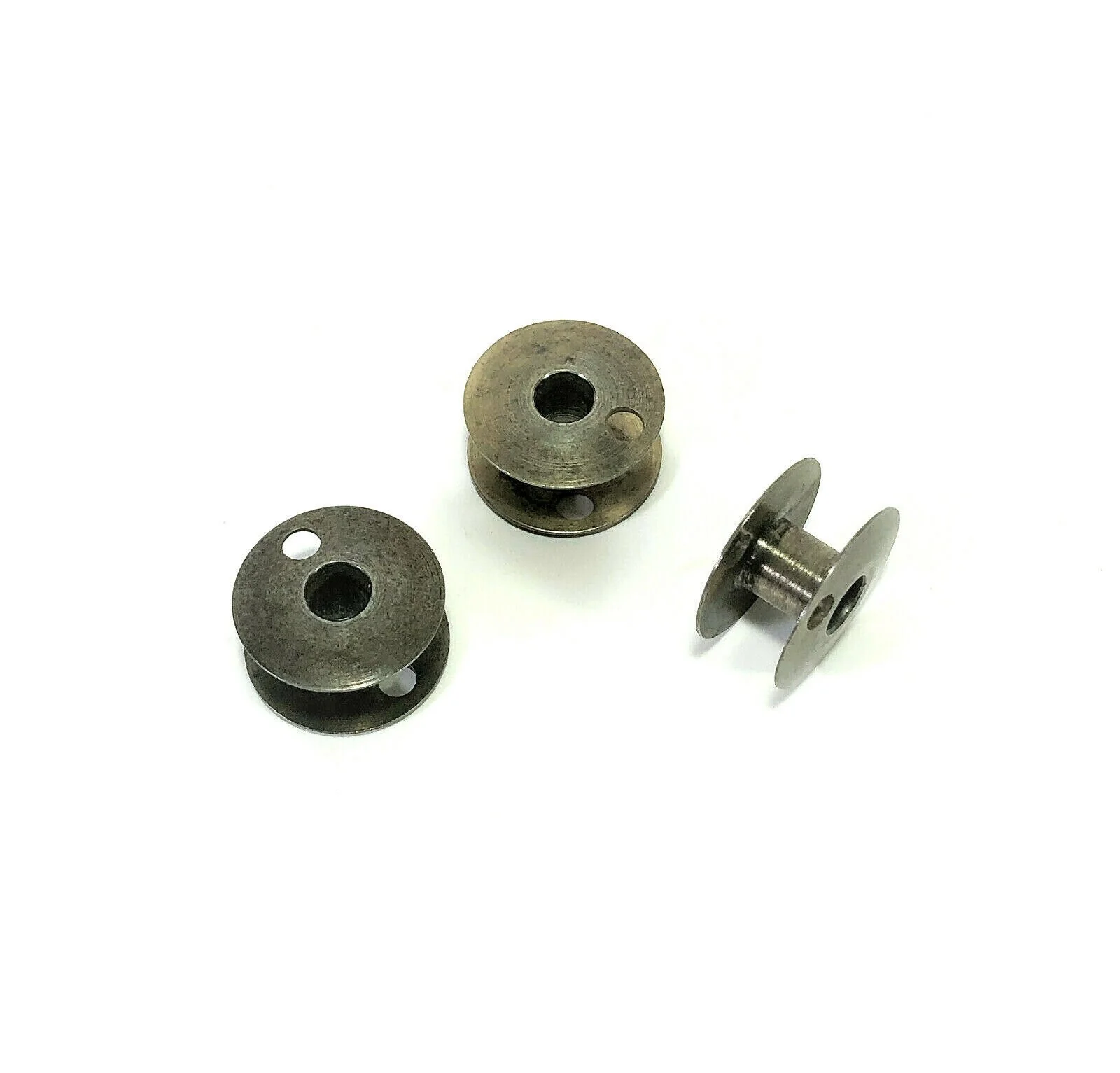 Singer 72W19 Hemstitcher Industrial Sewing Machine Bobbins Cast Steel 213710 Lot of 3