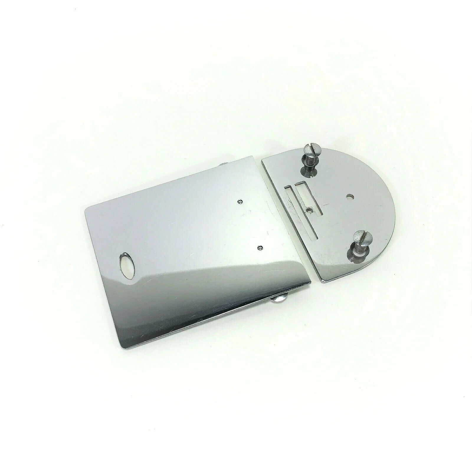 Singer 15 15K Sewing Machine Slide and Needle Throat Plate in Chrome Simanco 15188 15280