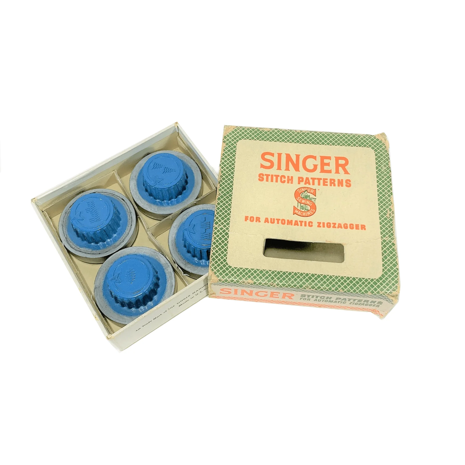 Singer Sewing Machine Automatic Zigzagger Stitch Pattern Cam Set No 3 Blue Simanco