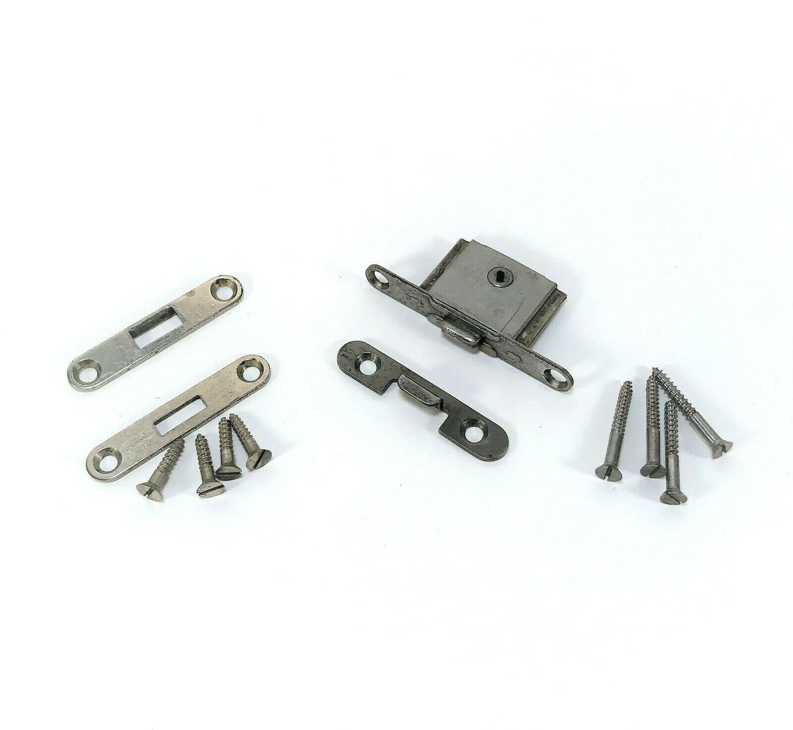 Singer Sewing Machine Bentwood Case Lock and Latch Plate Set Simanco