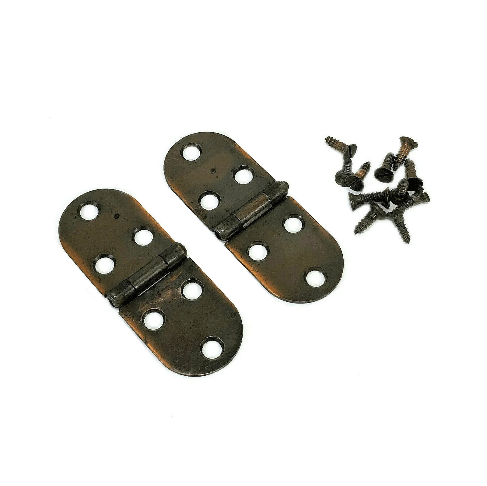 Singer Sewing Machine Cabinet Treadle Lid Hinges Bronze Copper Simanco 28234