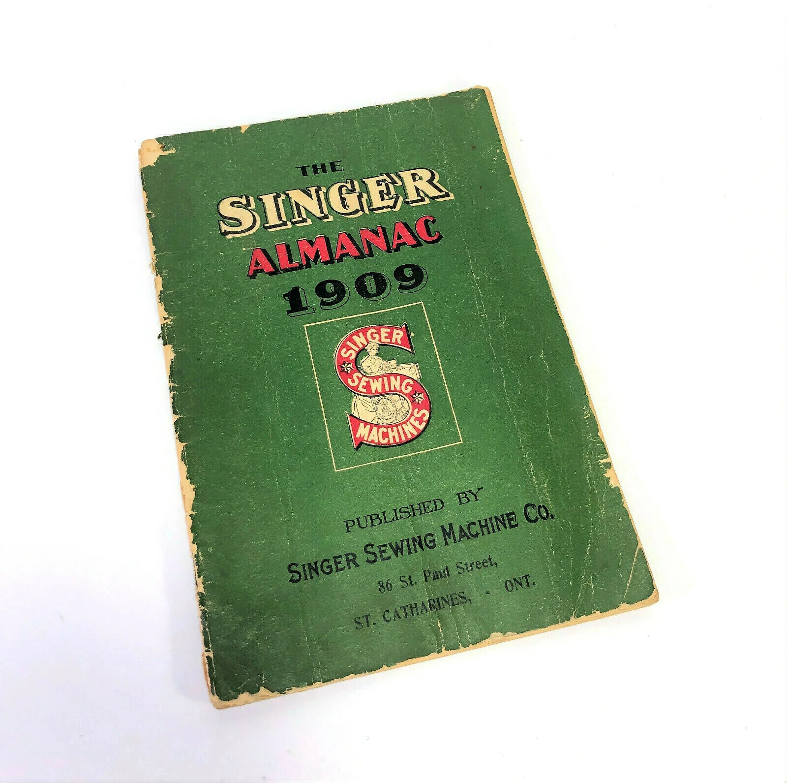 Singer Sewing Machine Co Almanac for 1909 Canada Vintage Original Booklet