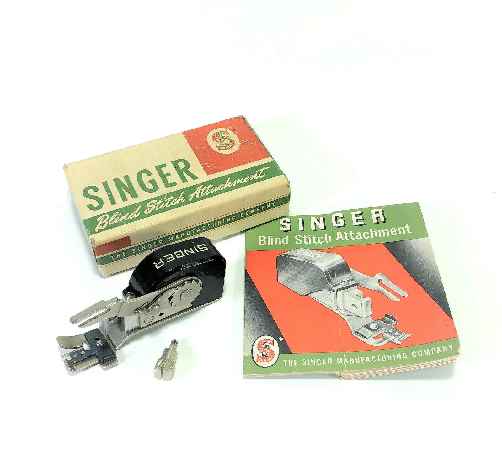Singer Sewing Machine Low Shank Blind Stitch Attachment in Box Simanco 160616