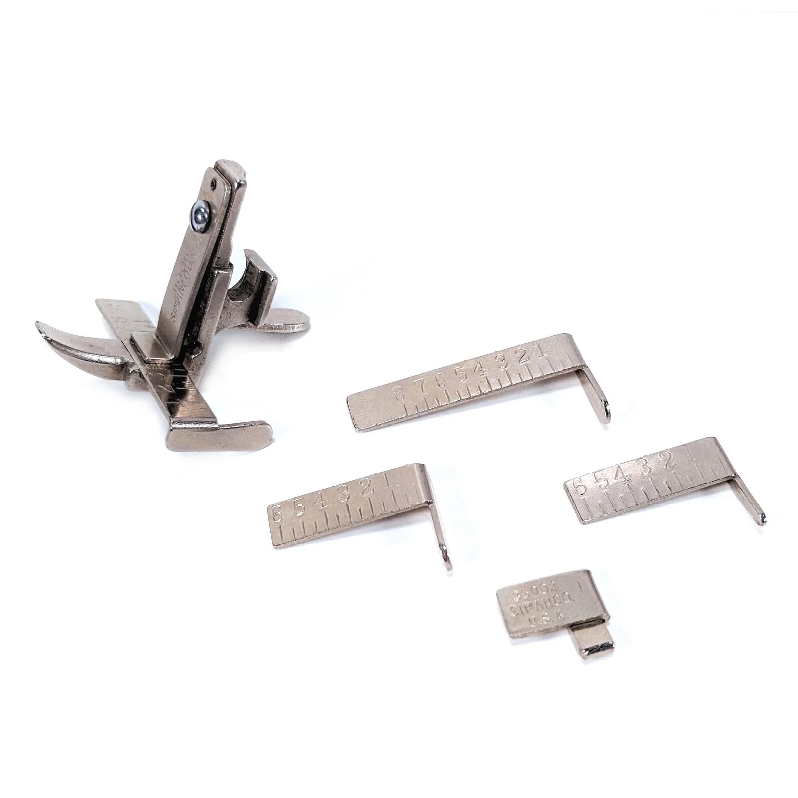 Singer Sewing Machine Low Shank Gauge Foot Simanco 121717 Complete