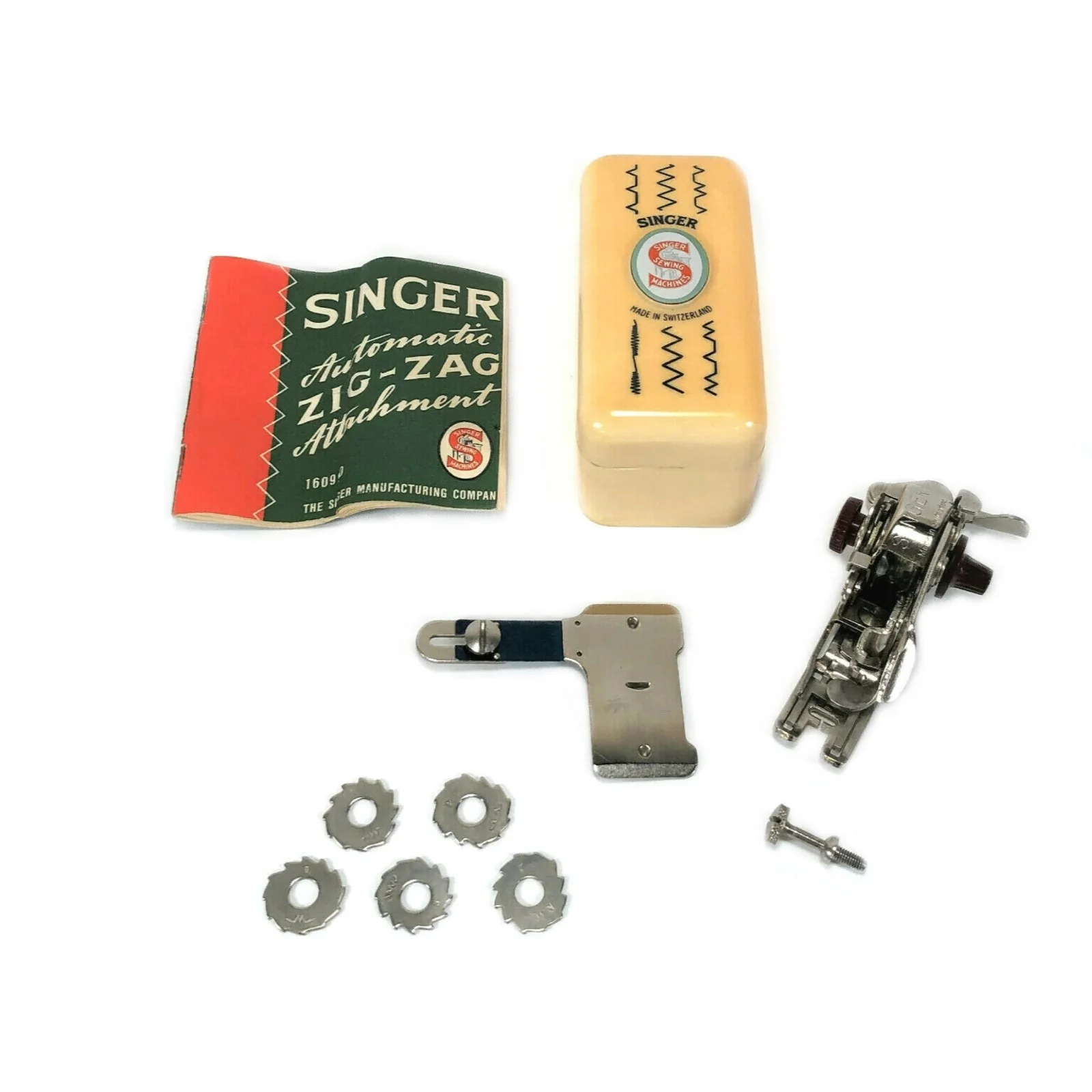 Singer Sewing Machine Low Shank Swiss Automatic Zigzag Attachment Simanco 160990
