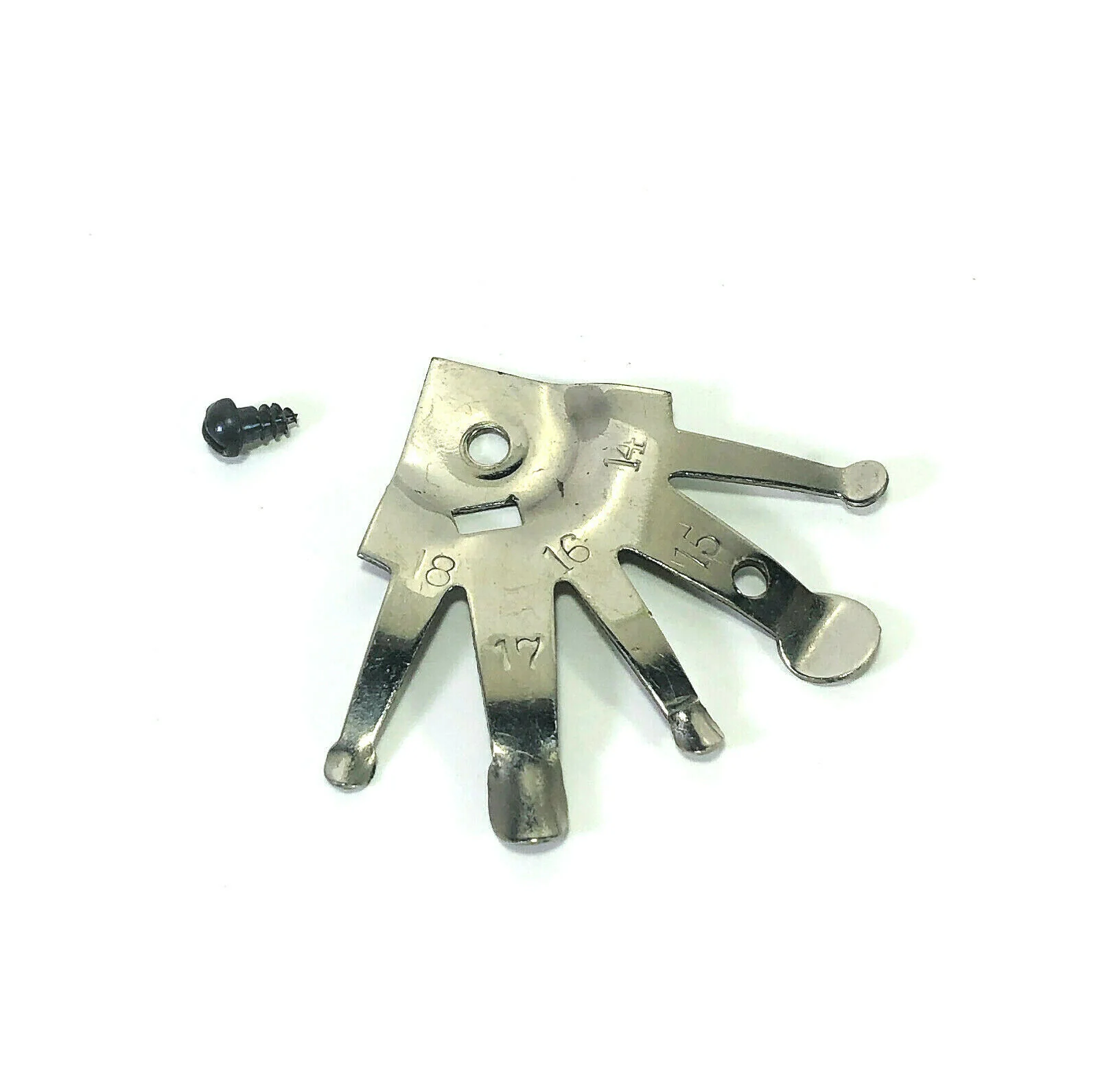 Singer Sewing Machine Oak Puzzle Box Part Clip Bracket Holder for Screwdrivers Seam Guide