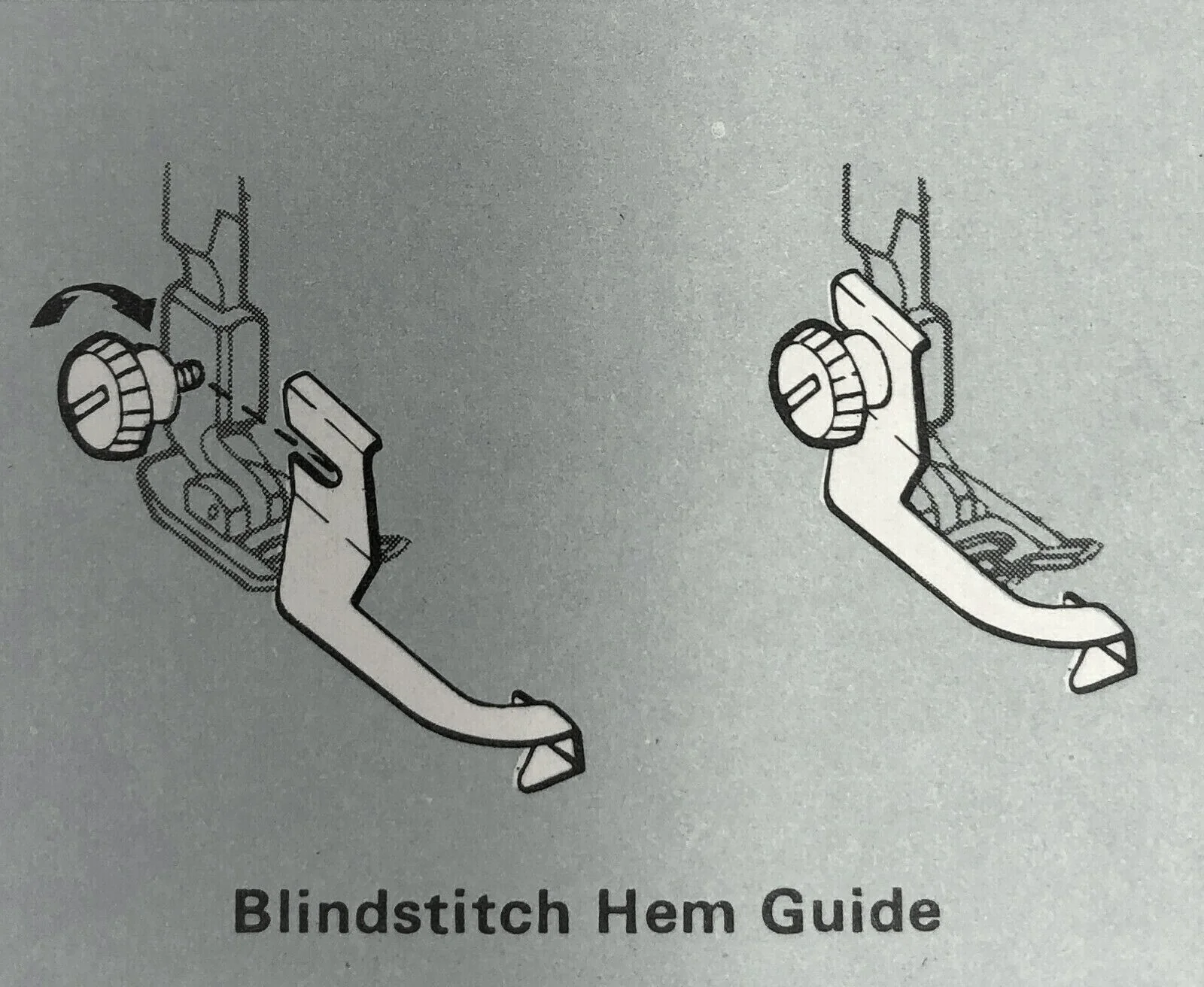Singer Sewing Machine Slant Shank Blind Stitch Hem Guide Attachment Simanco 171110 - Image 3