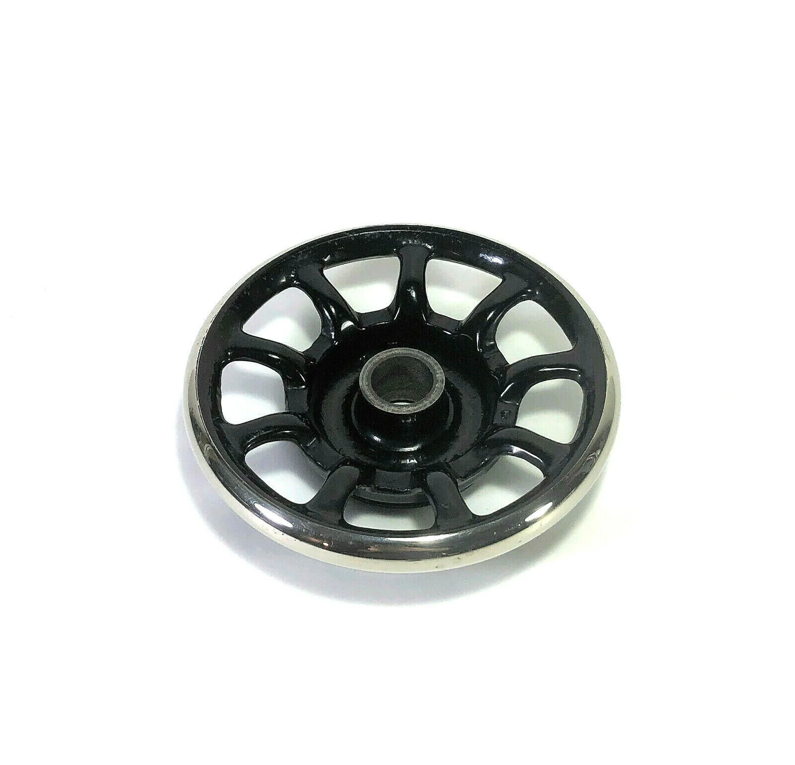 Singer Sewing Machine Spoked Nickel Rim Balance Hand Wheel Simanco 15282