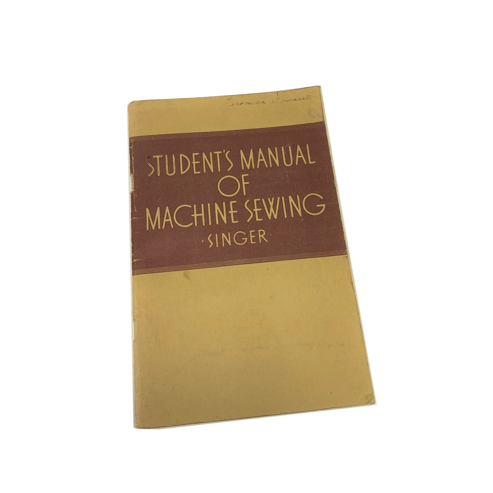 Singer Students Manual of Machine Sewing Model 15 66 127 201 School Instruction Book 1941