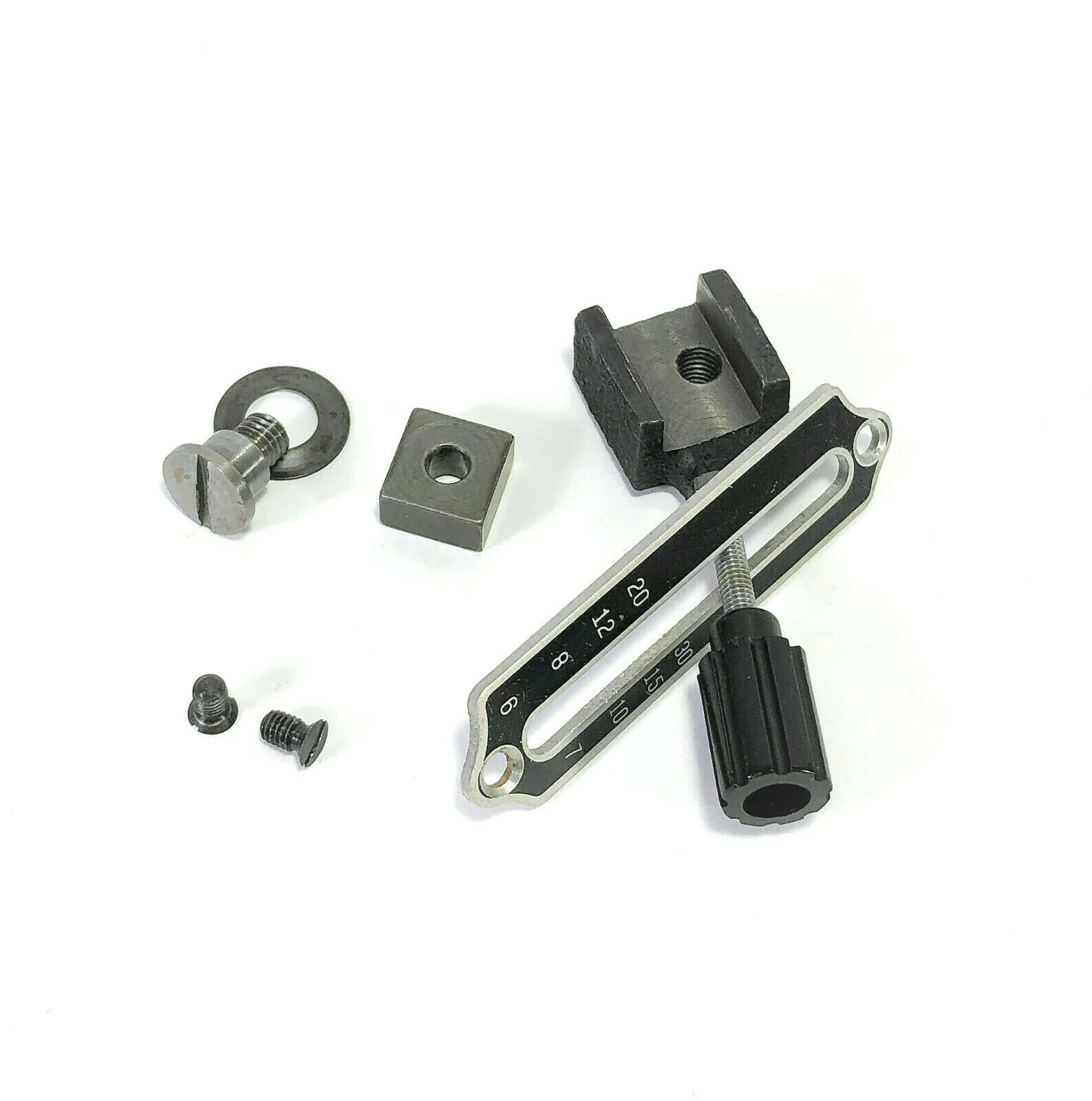 Singer White 221K Featherweight Sewing Machine Stitch Length Regulator Lever Assembly Simanco
